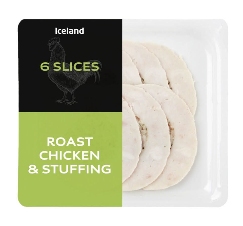Iceland Roast Chicken & Stuffing Slices