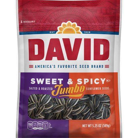 David Jumbo Sweet & Spicy Sunflower Seeds 5.25oz