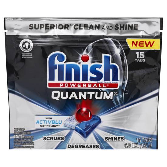 Finish Powerball Quantum Dishwasher Detergent (15 ct )