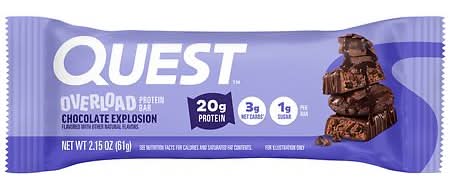 Quest Overload Protein Bar Chocolate Explosion - 2.15 oz