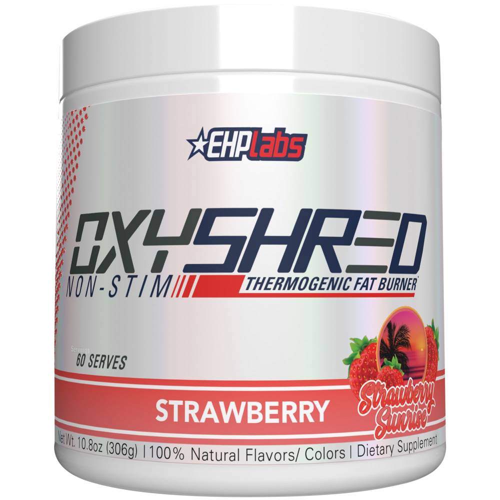 EHPlabs Oxyshred Non Stim Thermogenic Fat Burner Sunrise, Strawberry (10.8 oz)