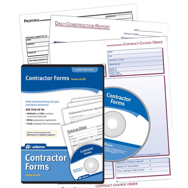 Adams Disc Contractor Forms