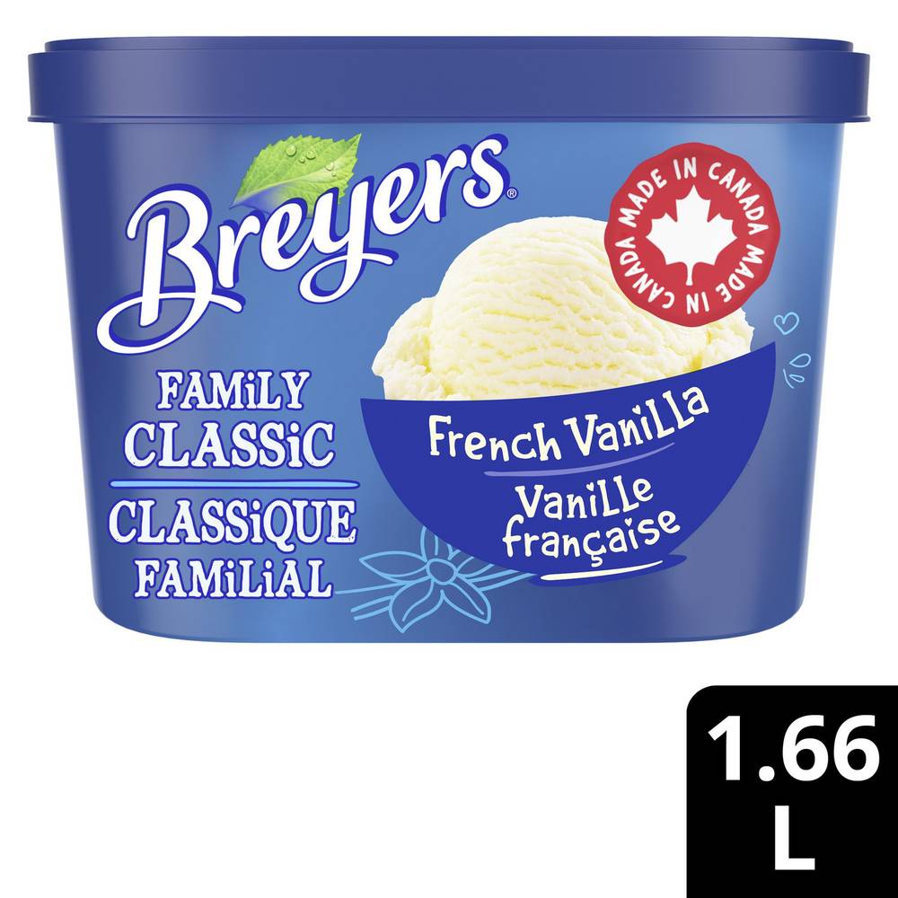 Breyers Family Classic Ice Cream, French Vanilla (1.66 L)