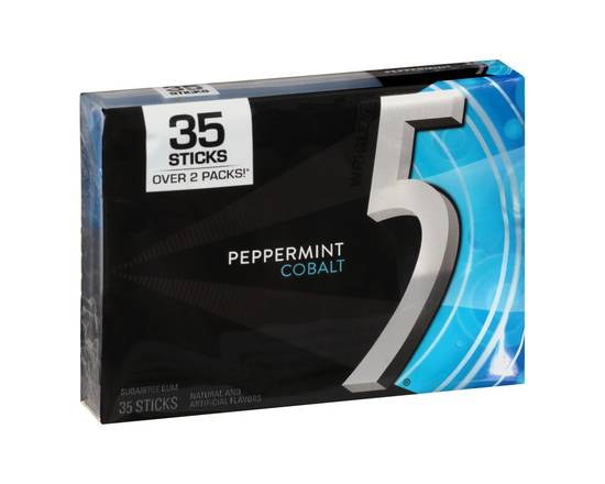 5 Gum · Peppermint Cobalt Sugarfree Gum (35 sticks)