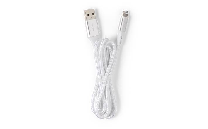 White 3’ USB to Lightning Charging Cord
