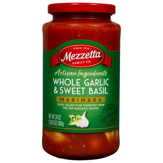 Mezzetta Whole Garlic & Sweet Basil Marinara (24 oz)