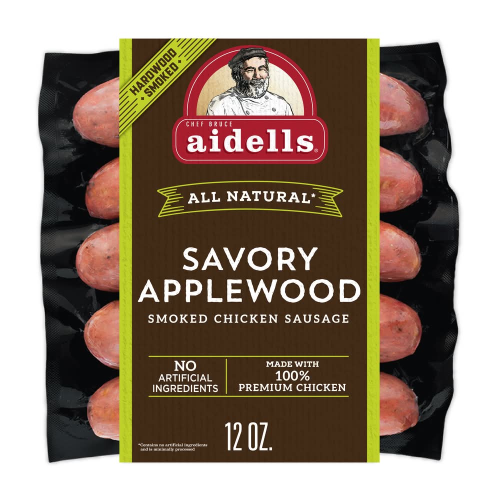 aidells Savory Applewood Smoked Chicken Sausage (12 oz)