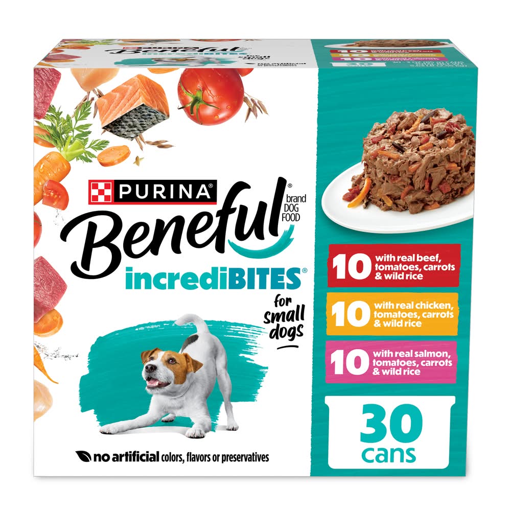 Purina Beneful Incredibites Wet Dog Food, S (30 x 3 oz)