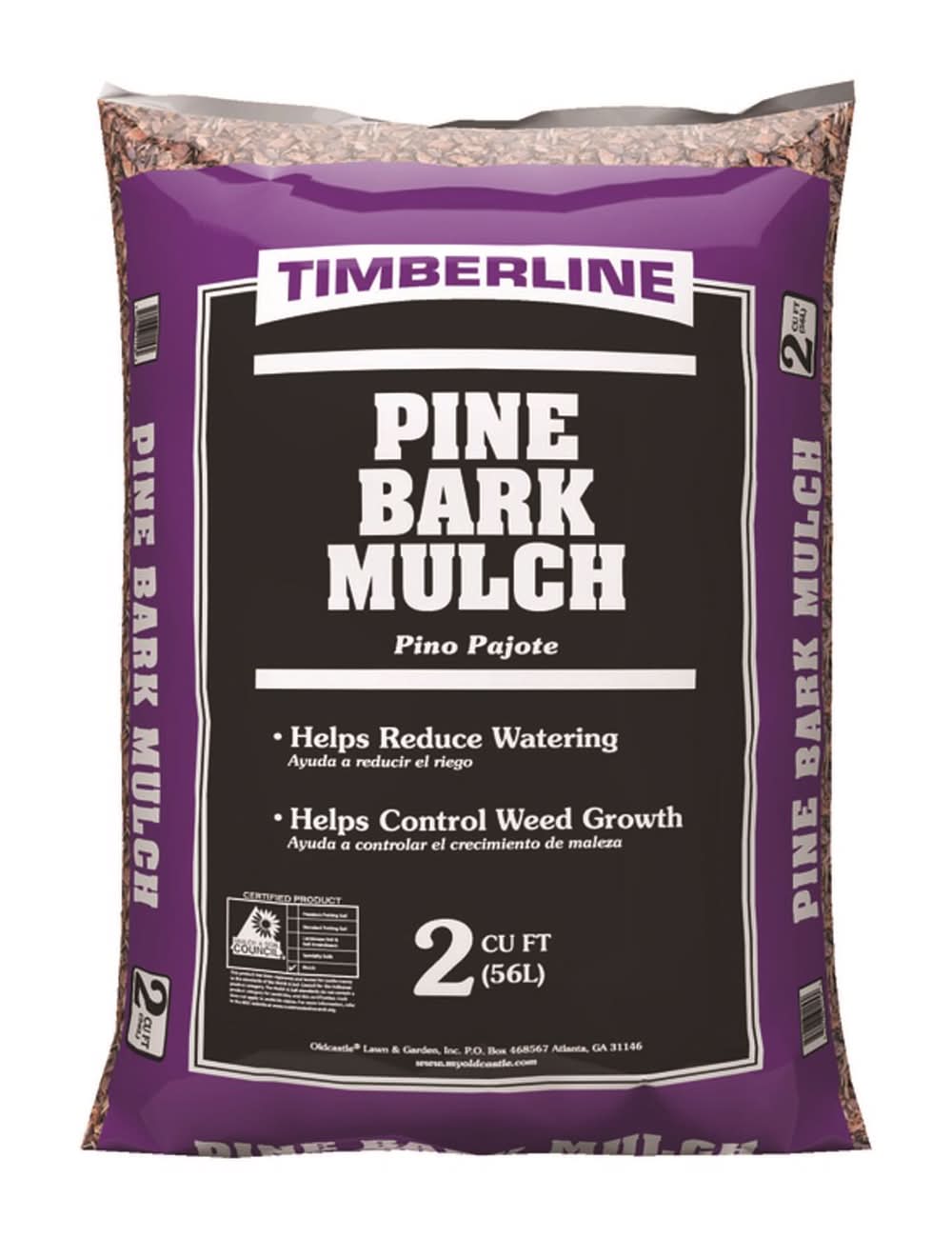 Timberline Natural Pine Bark Mulch 2 Cu Ft