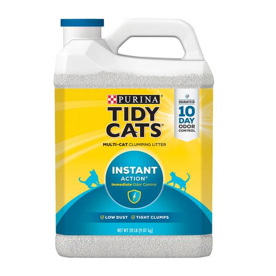Purina® Tidy Cats® Instant Action Clumping Multi-Cat Clay Cat Litter - Low Dust (Size: 20 Lb)