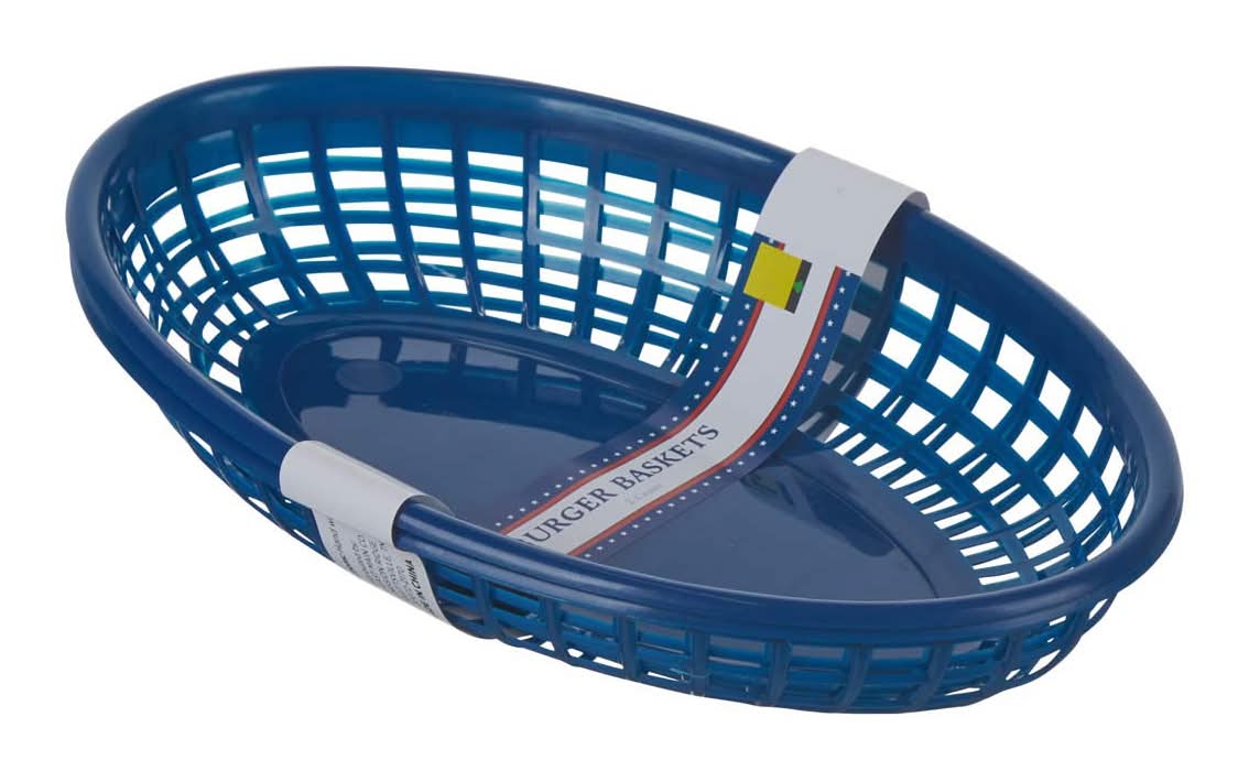 Patriotic Summer Burger Baskets 2 Ct 3 Assorted Colors