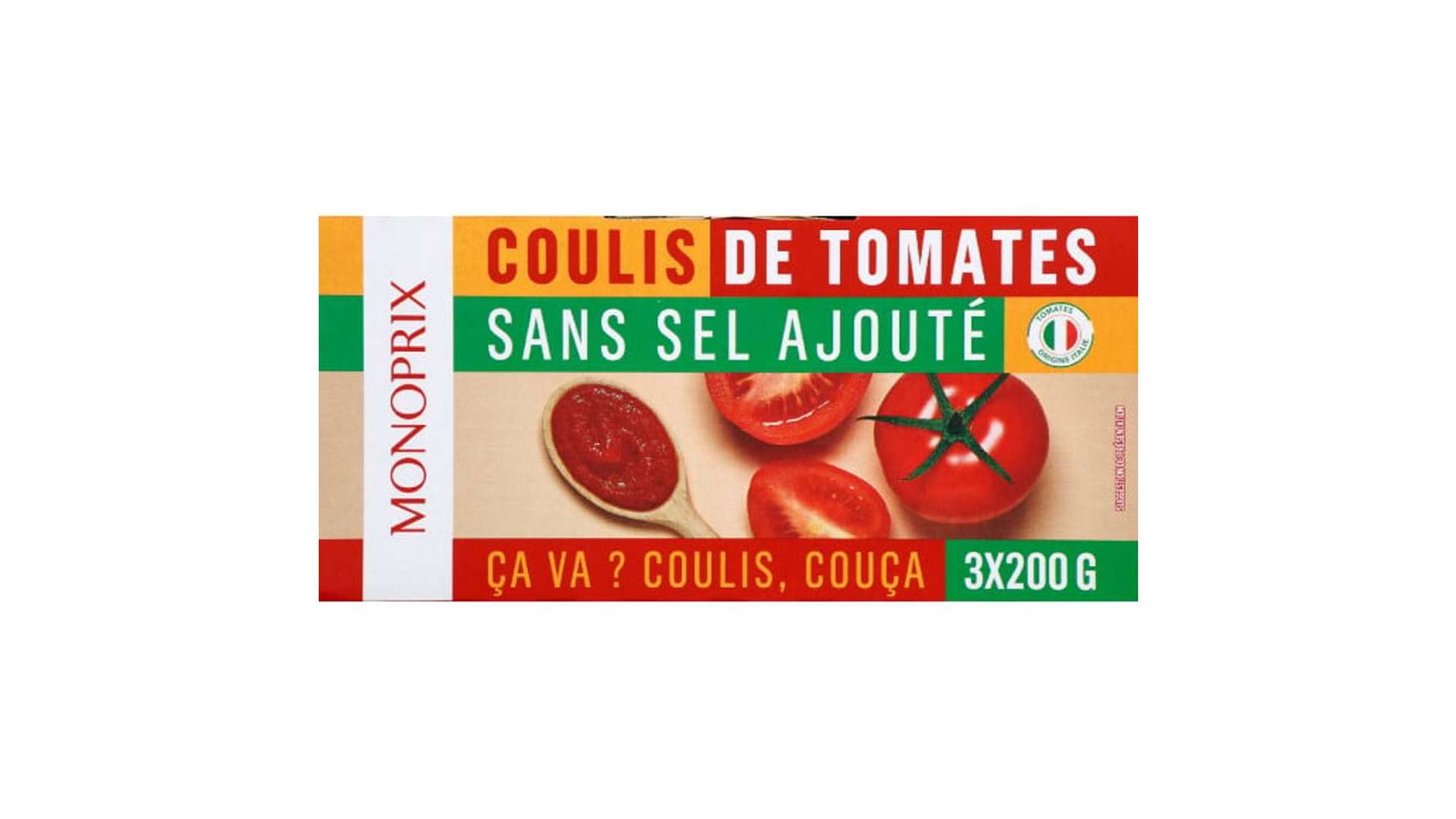 Monoprix - Coulis de tomates sans sel ajouté (3)