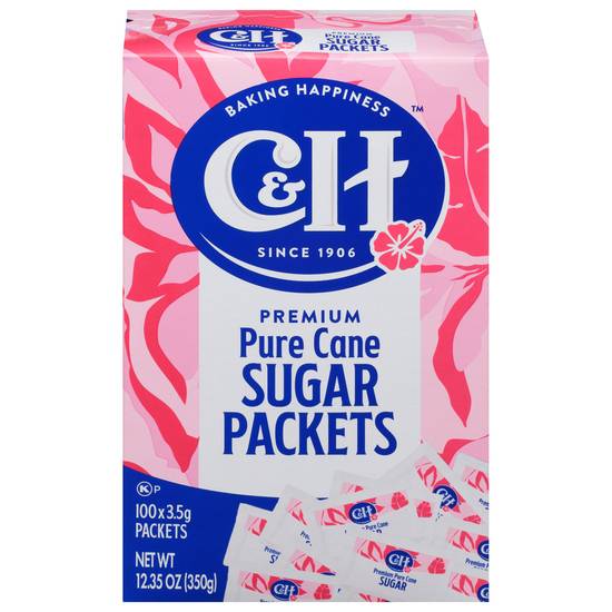C&H White Granulated Sugar Packets (100 ct)