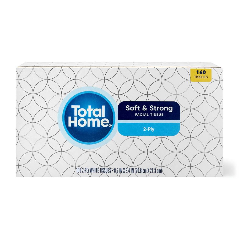 Total Home Facial Tissue, 160Ct