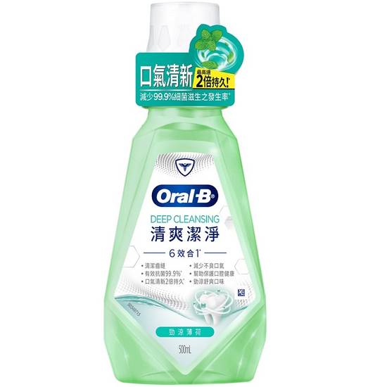 歐樂B 6效合1 清爽潔淨漱口水 <500ml毫升 x 1 x 1PC瓶> @12#4987176139917