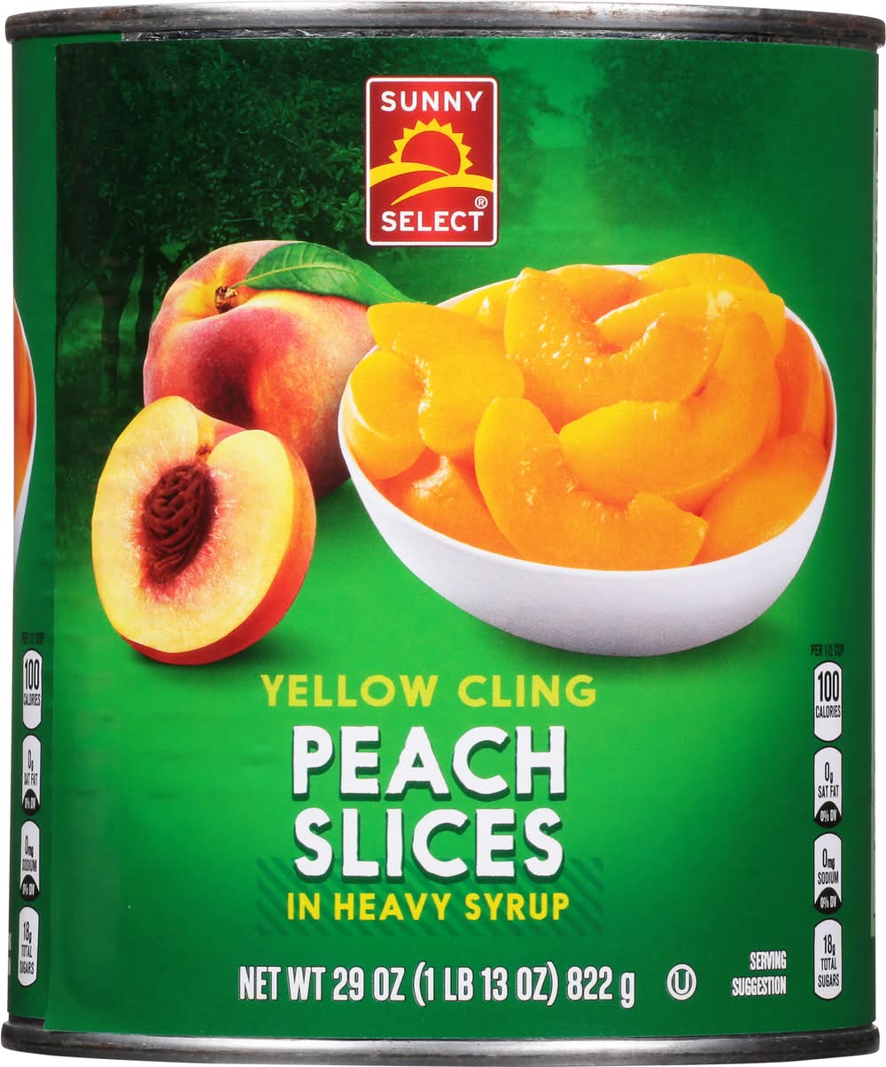 Sunny Select Yellow Cling Slices in Heavy Syrup, Peach (29 oz)