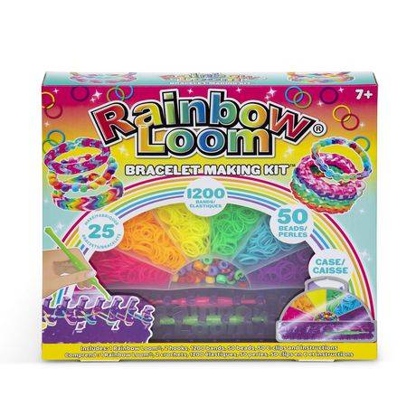 Rainbow loom kit de fabrication de bracelets 7+ ans