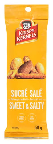 Krispy Kernels Mélange Cocktail Sucré Salé 60 G / Krispy Kernels Cocktail Mix Sweet And Salty 60 g