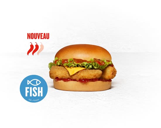 CRISPY BURGER FISH SPICY