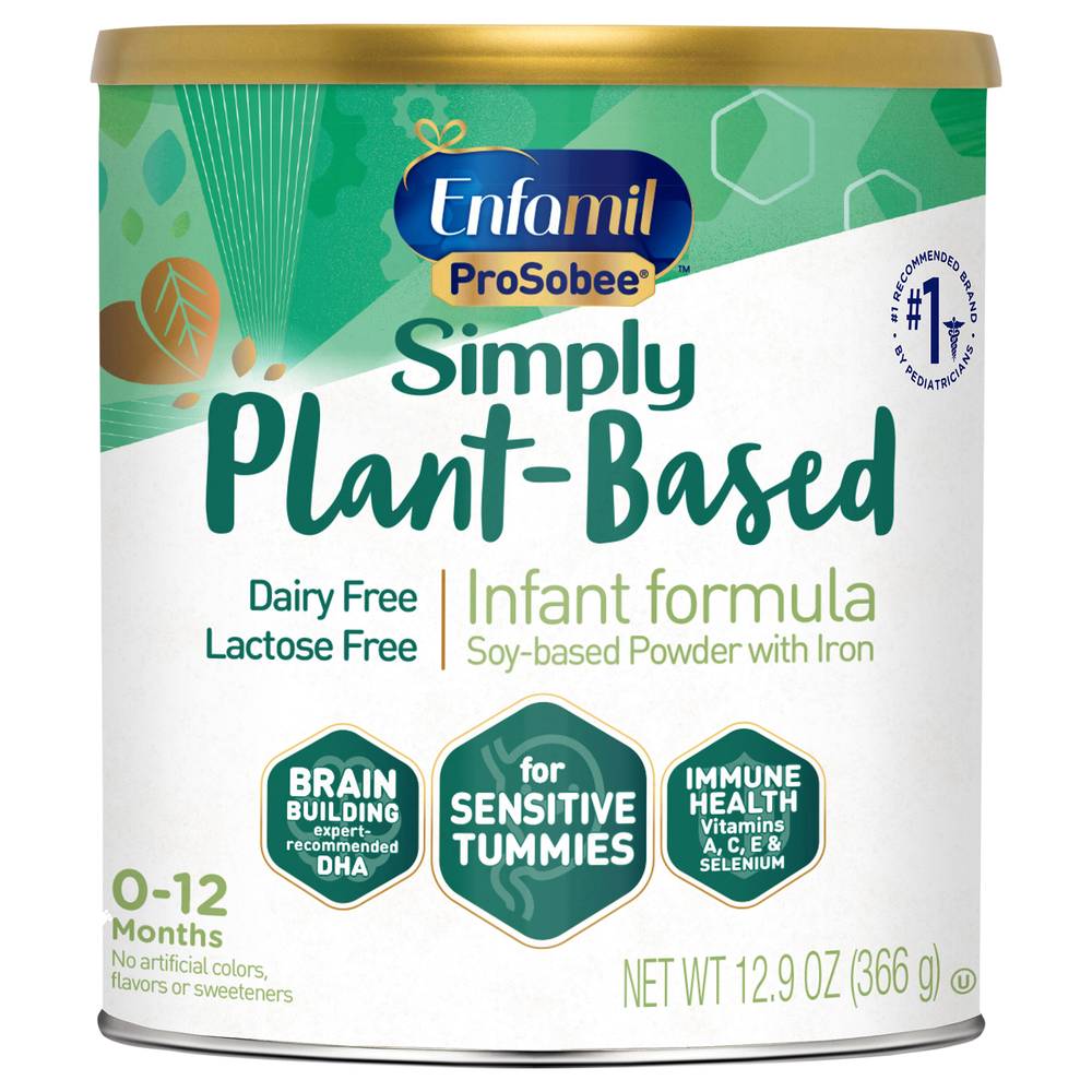 Enfamil Simply Soy Based Powder With Iron Infant Formula (12.9 oz)