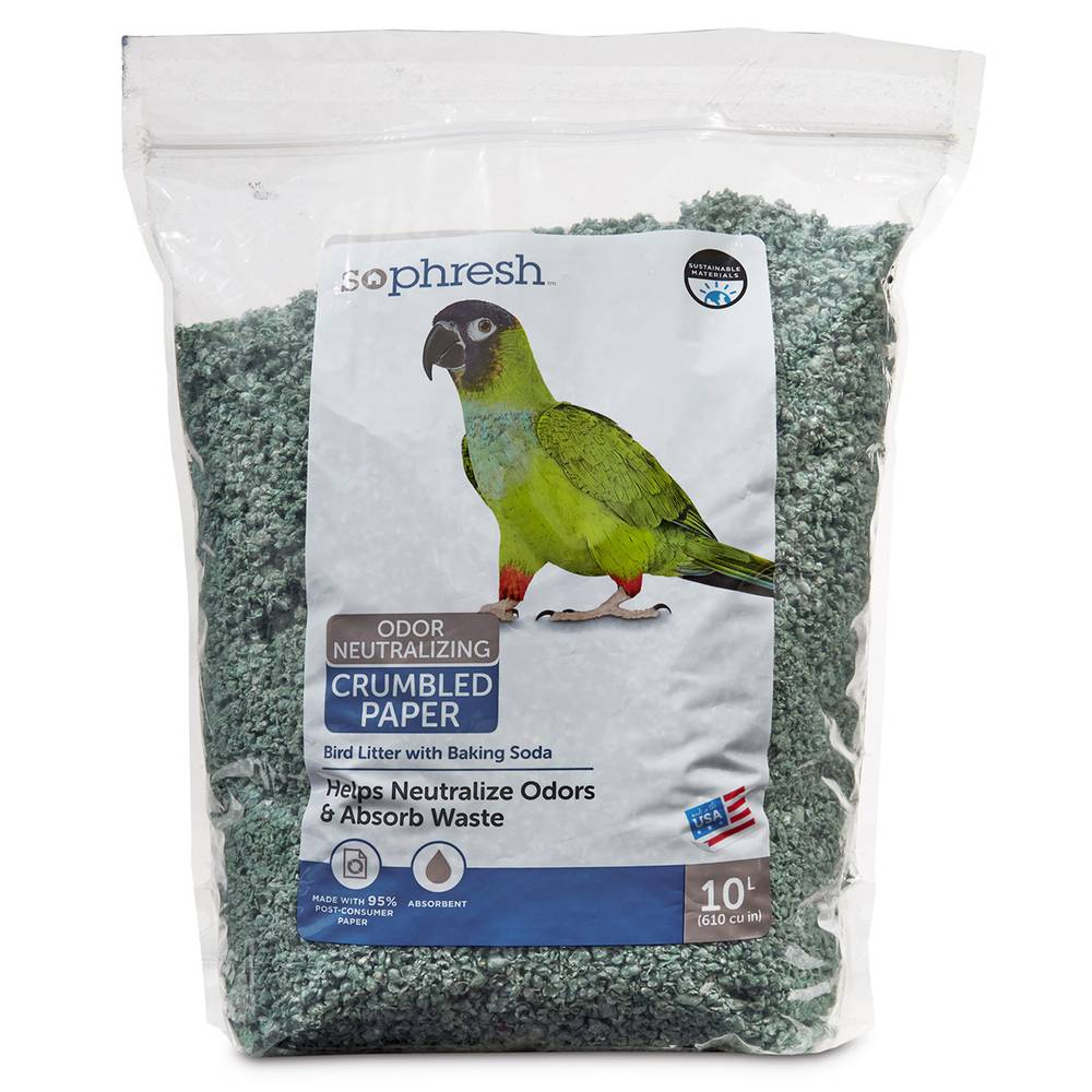 Sophresh cama de papel desmenusado para aves (1 pieza)