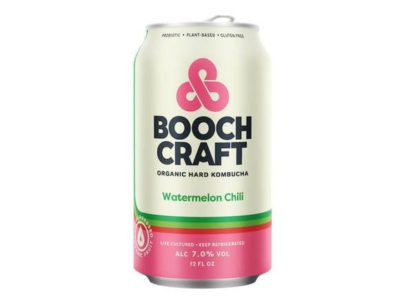 Boochcraft Hard Kombucha, Watermelon Chili (12 fl oz)