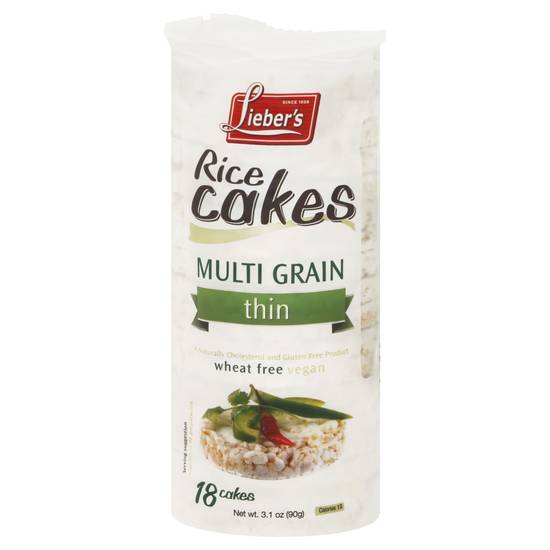 Lieber's Kosher Parve Multi Grain Thin Rice Cakes (3.1 oz)