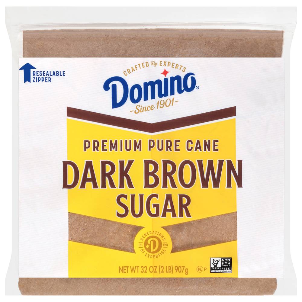 Domino Premium Pure Cane Dark Brown Sugar (32 oz)