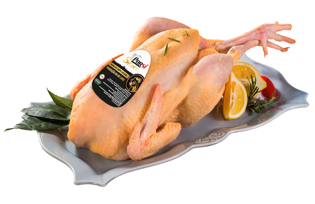 Frango do Campo Inteiro Miúdos Programa Origens