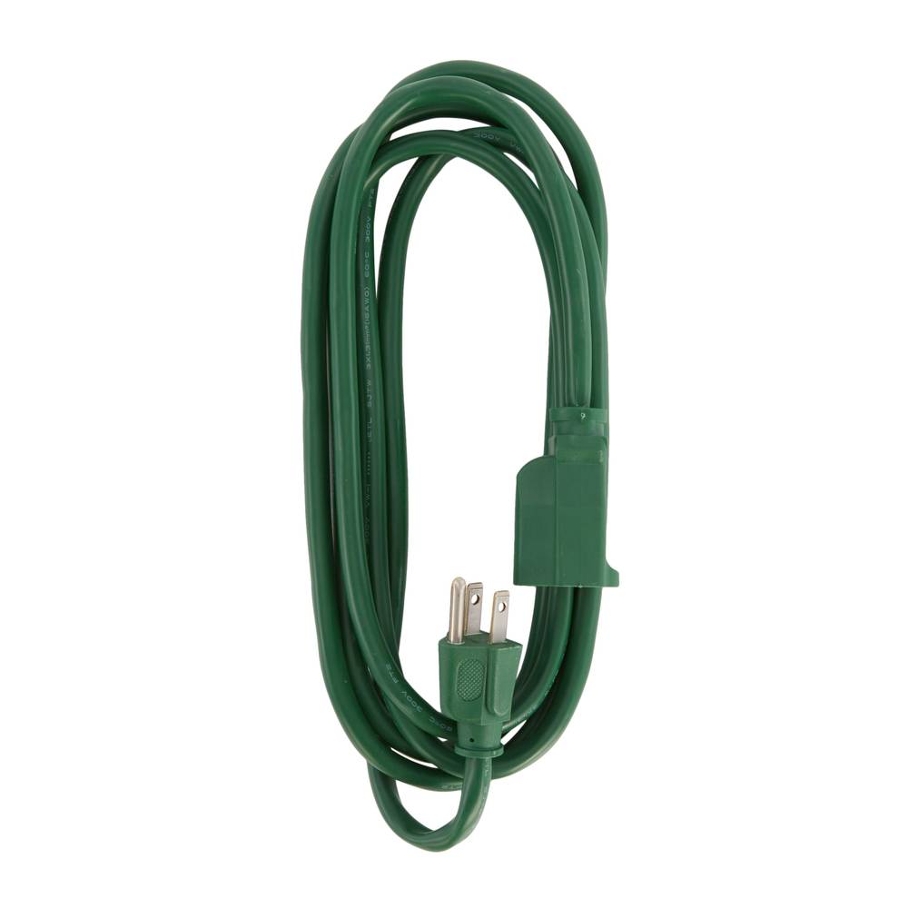 Utilitech Outdoor 8-ft 16/3 3 Prong Green Outdoor SJTW Light Duty General Extension Cord | UT880608