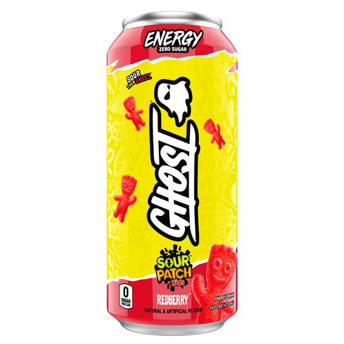 GHOST® Energy  Sour Patch Kids RedBerry 16oz Can