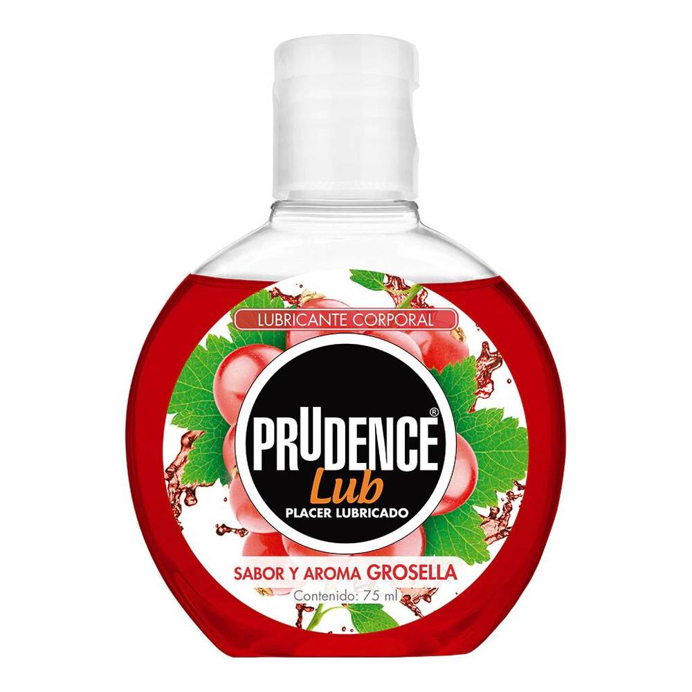 Prudence · Lubricante aroma y sabor grosella (75 ml)