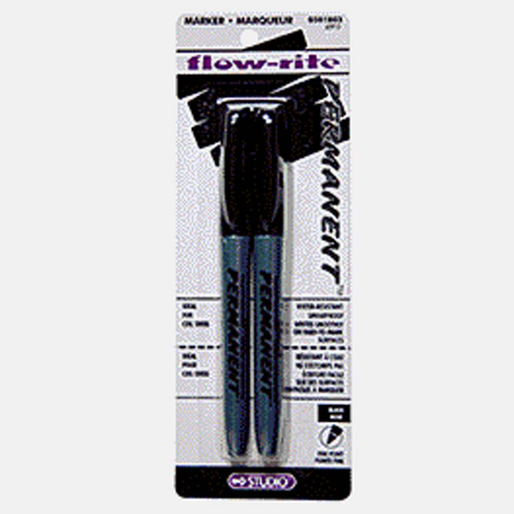 Black Permanent Markers, 2 Pack