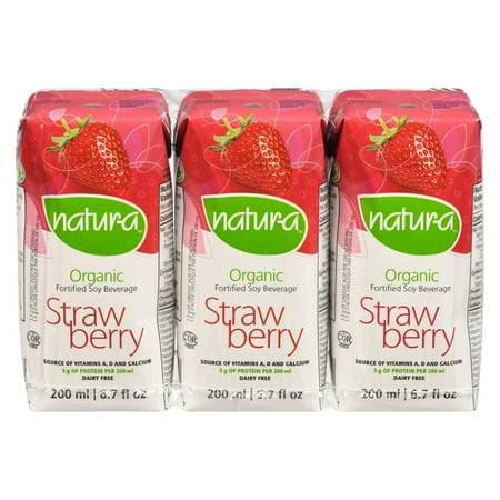 Natur-A Mini Organic Strawberry Soy Beverage