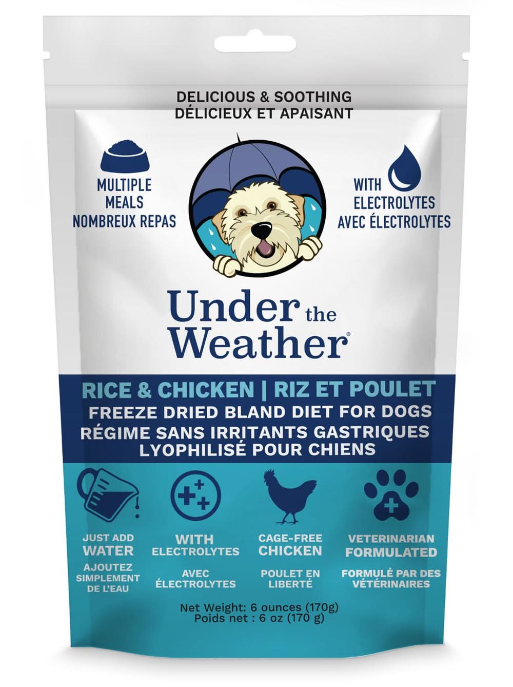 Under the Weather Rice & Chicken Freeze Dried Bland Dog Diet, 6 oz