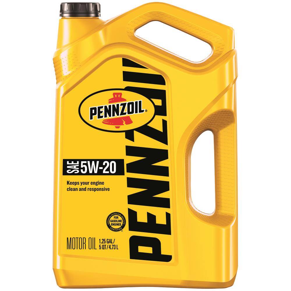 Pennzoil 5 Quart 5W-20 Conventional Motor Oil - Cleansing Technology, Superior Wear Protection, LSPI Protection | 550045210