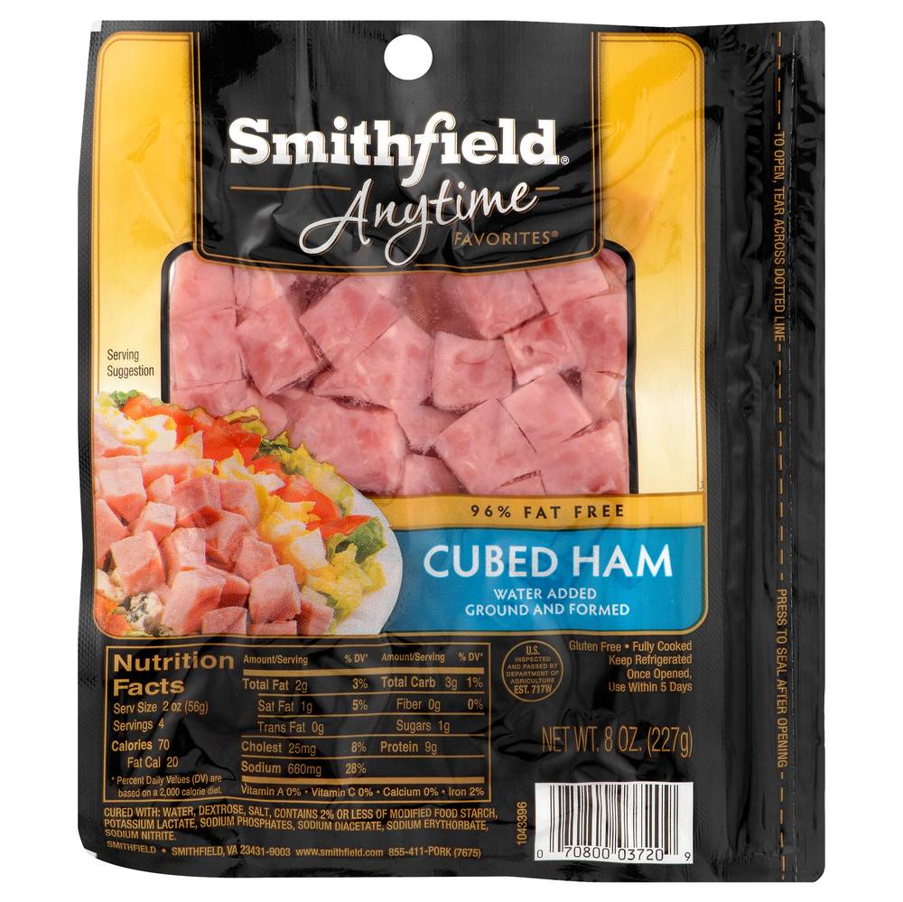 Smithfield Anytime Favorites Cubed Ham (8 oz)