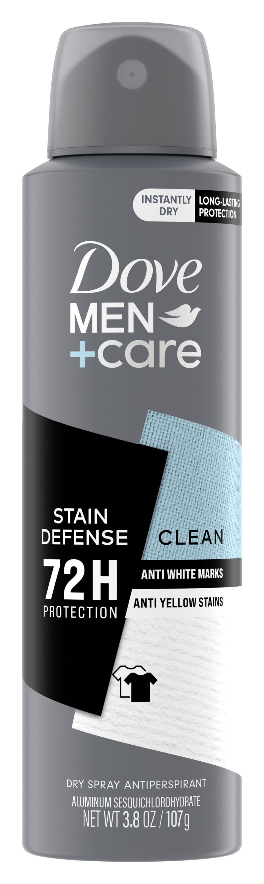 Dove Men+Care Stain Defense Clean Antiperspirant Dry Spray (3.8 oz)