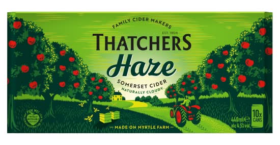 Thatchers Haze Somerset Cider (10 x 440ml)