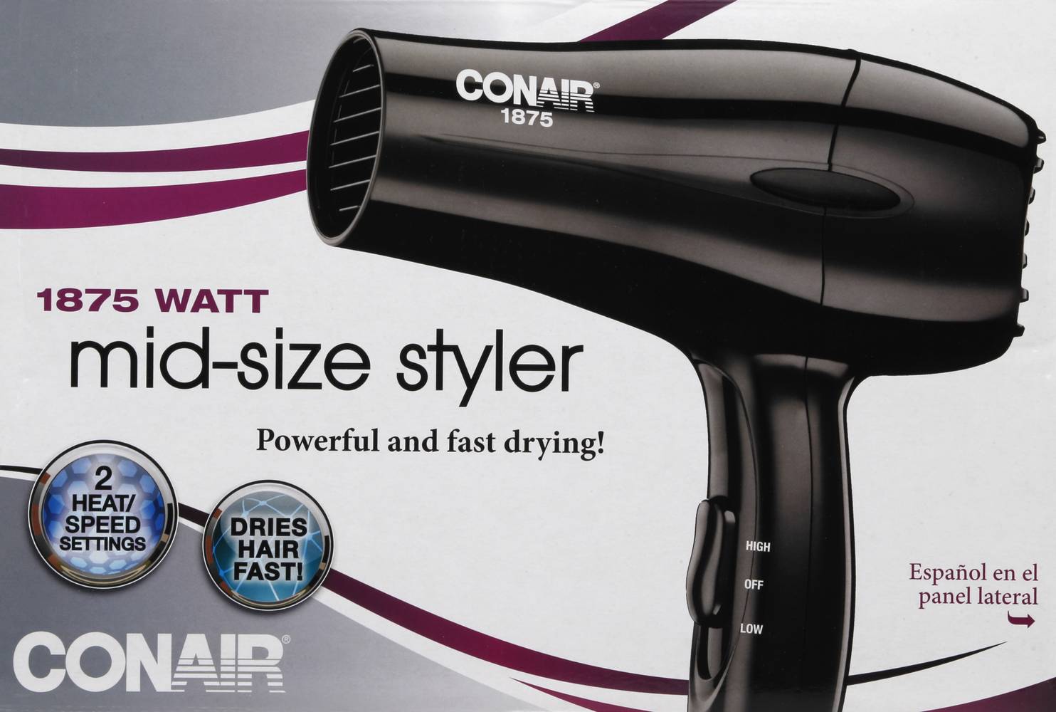 Conair Mid-Size Hair Dryer (1.24 lbs)