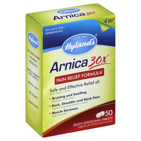 Hyland's Naturals Arnica 30x Pain Relief Formula Quick Dissolving Tablets