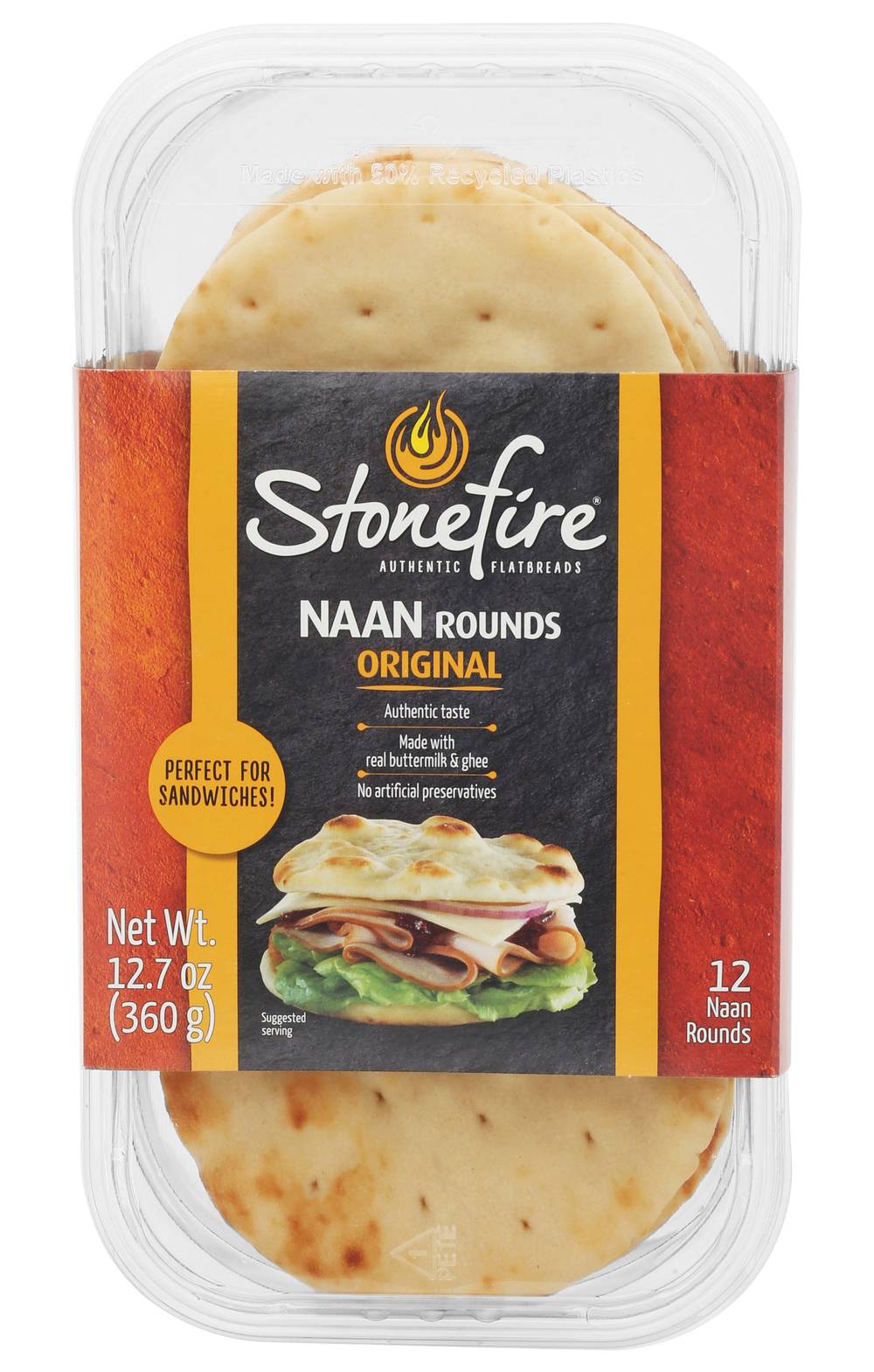 Stonefire Original Naan Rounds (12.7 oz, 12 ct)