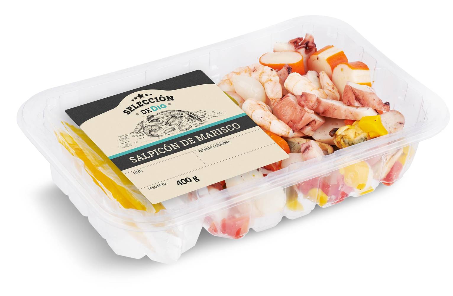 Salpicón De Marisco Dia Bandeja 400 G