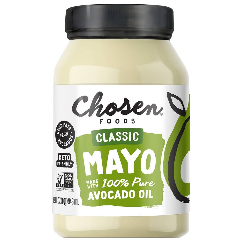 Chosen Foods Avocado Oil Classic Mayo, 32 fl oz