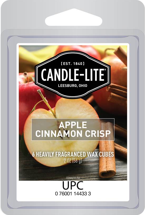 Candle Lite Apple Cinnamon Crisp Wax Cubes (6 ct)