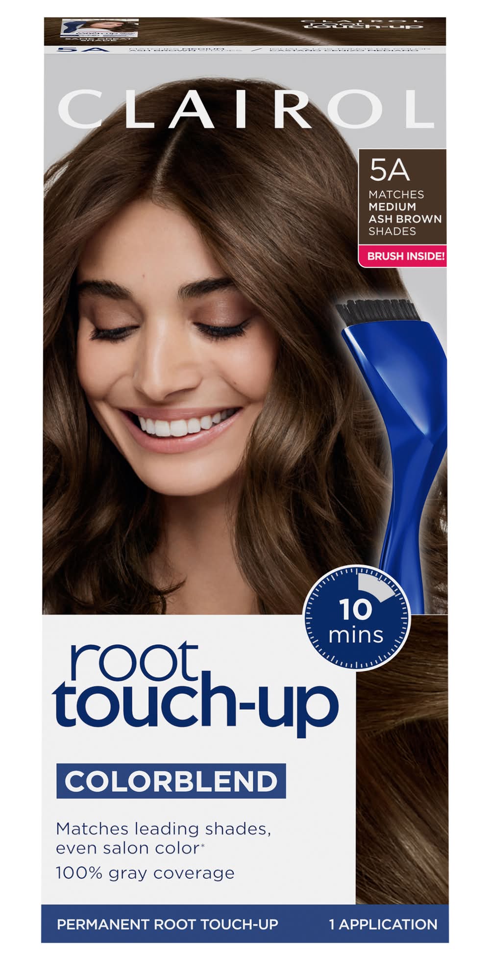 Clairol Root Touch-Up Permanent Hair Color, 5A Medium Ash Brown (3.2 oz)
