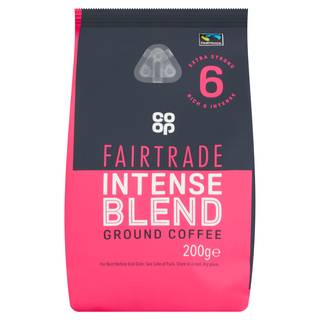 Co-op Fairtrade Intense Blend Ground Coffee 200g (Co-op Member Price £2.70 *T&Cs apply)