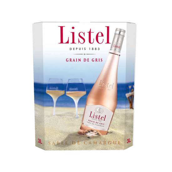 Vin Rosé - Listel - Grain de Gris rosé IGP Sable de Camargue 3l LISTEL