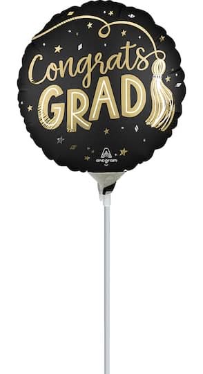 Anagram Tassels Congrats Grad Stick Balloon, 9 in