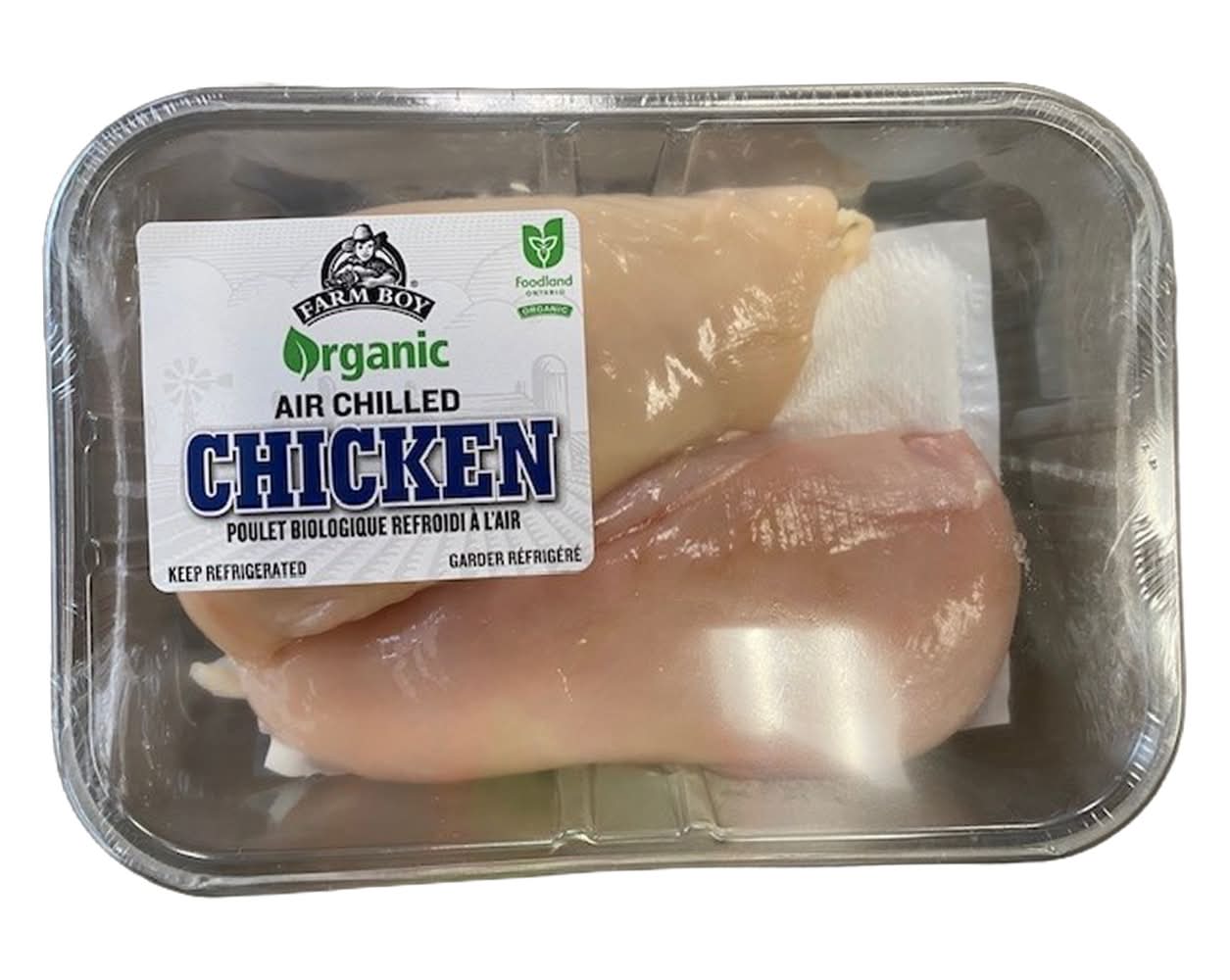 Farm Boy Organic Boneless Chicken Breasts (0.4638 KG)